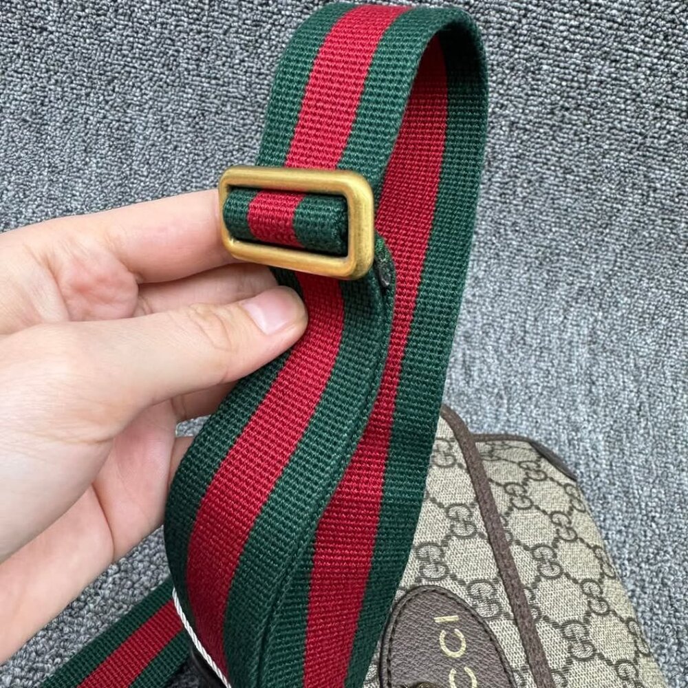 GUCCI Neo Vintage Brown Canvas Belt Bag 599-030825 - Picture 12 of 16